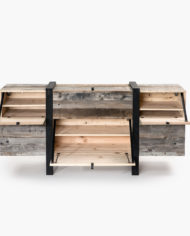 Sideboard reclaimed wood Double Cargo dark – Kyburz Made 02