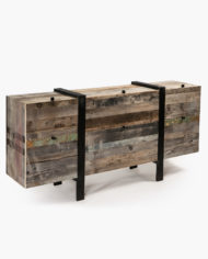 Sideboard reclaimed wood Double Cargo dark – Kyburz Made 03