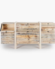 Sideboard reclaimed wood Double Cargo dark – Kyburz Made