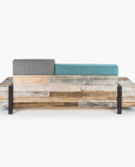 Sofa in reclaimed wood by Kyburz Made 02